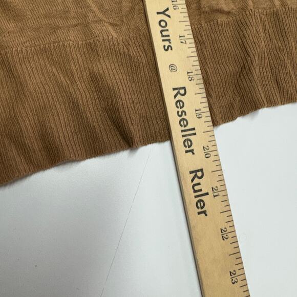 Zara Sweater Womens Large Brown Knit Basic Fine Knit Top Lightweight - Picture 9 of 10